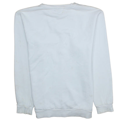 Mens UK Size L Ellesse White Pullover Sweatshirt