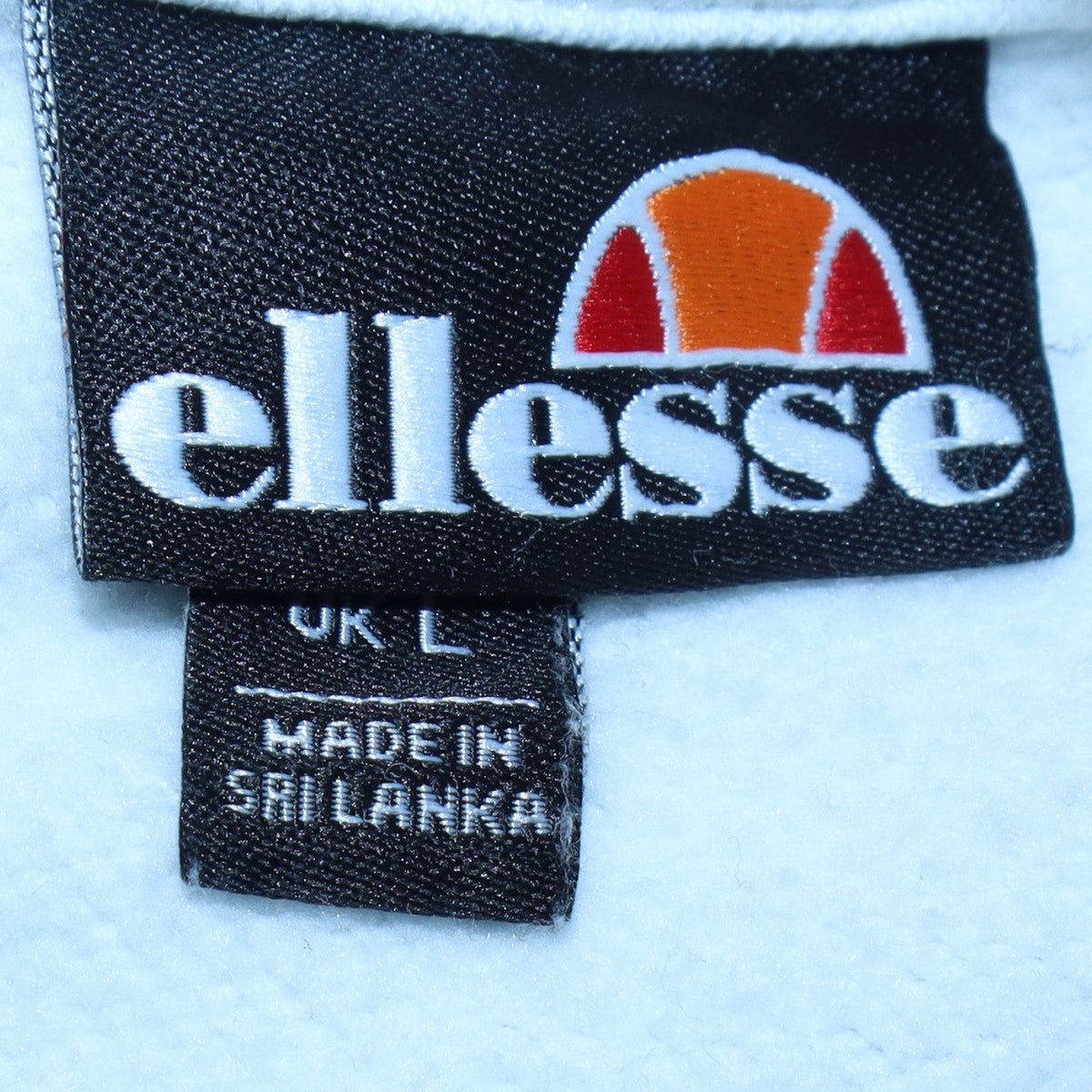 Mens UK Size L Ellesse White Pullover Sweatshirt
