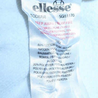 Mens UK Size L Ellesse White Pullover Sweatshirt