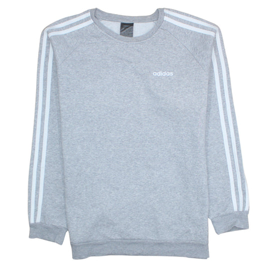 Womens UK Size S Adidas Grey Pullover Sweatshirt