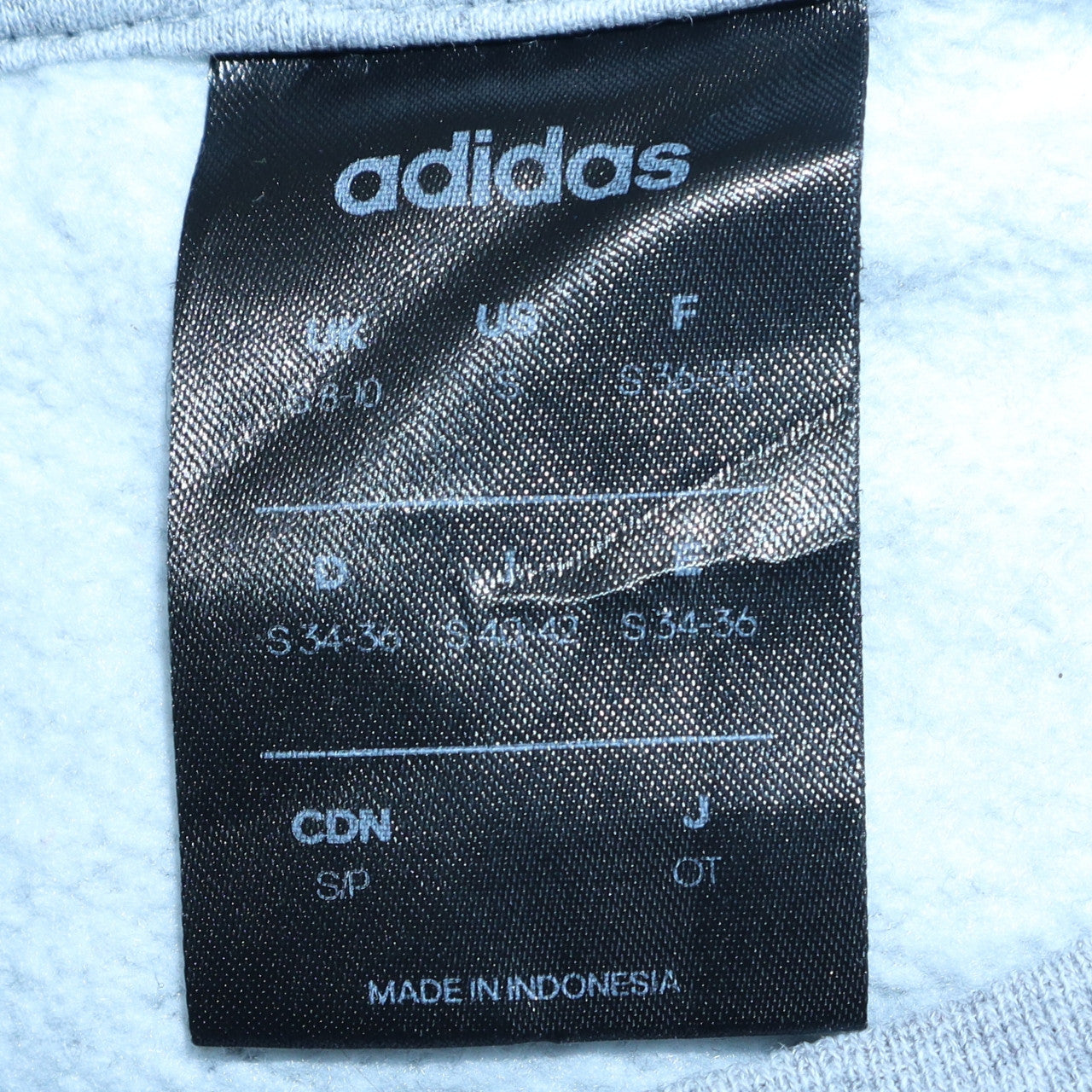 Womens UK Size S Adidas Grey Pullover Sweatshirt