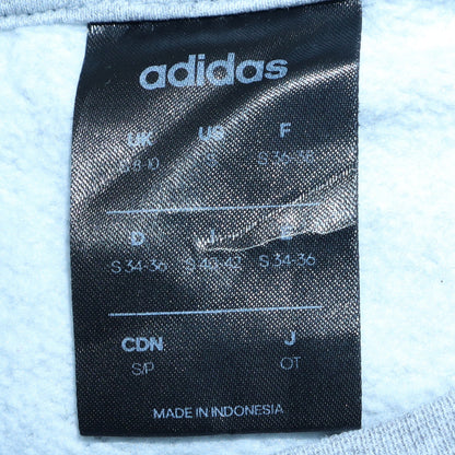 Womens UK Size S Adidas Grey Pullover Sweatshirt