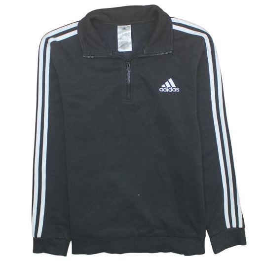 Womens UK Size 16-18 Adidas Black Pullover Sweatshirt