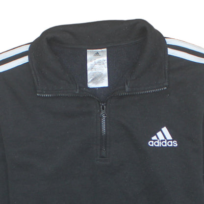 Womens UK Size 16-18 Adidas Black Pullover Sweatshirt