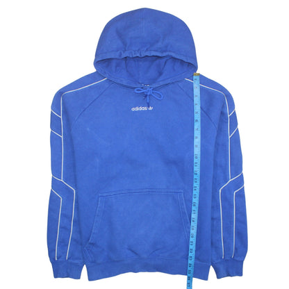 Mens UK Size M Adidas Blue Pullover Hoodie