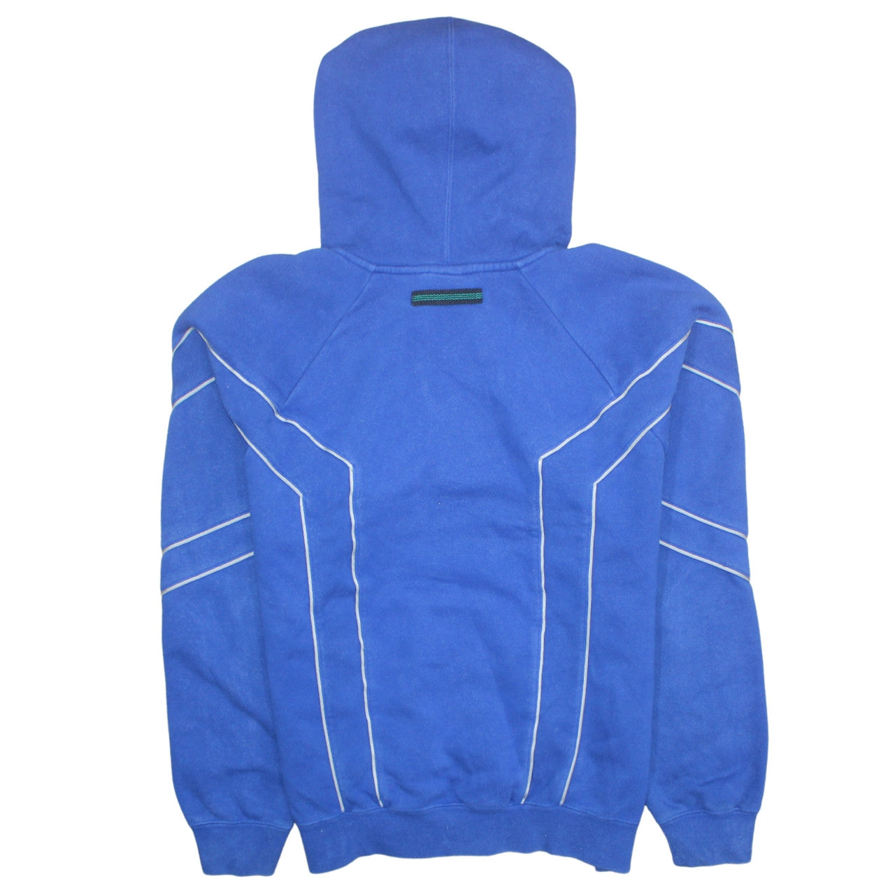 Mens UK Size M Adidas Blue Pullover Hoodie