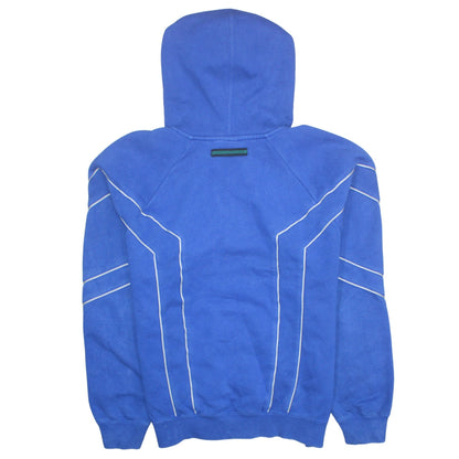 Mens UK Size M Adidas Blue Pullover Hoodie
