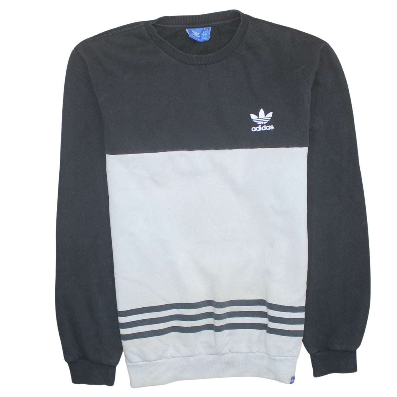 Mens UK Size L Adidas Black Pullover Sweatshirt