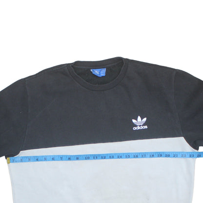 Mens UK Size L Adidas Black Pullover Sweatshirt