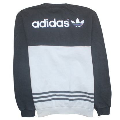 Mens UK Size L Adidas Black Pullover Sweatshirt