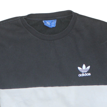 Mens UK Size L Adidas Black Pullover Sweatshirt