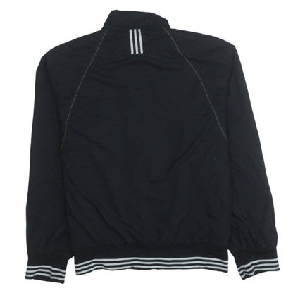 Adidas Boys Black Track Jacket L Lightweight Full Zip Sportswear