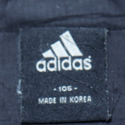 Adidas Boys Black Track Jacket L Lightweight Full Zip Sportswear