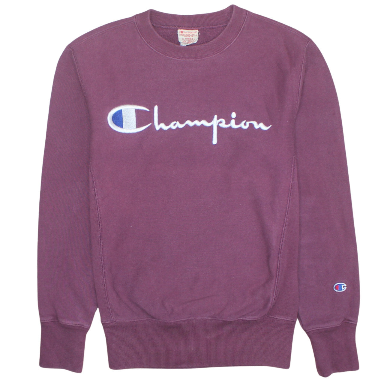 Mens UK Size XS Champion Purple Pullover Sweatshirt
