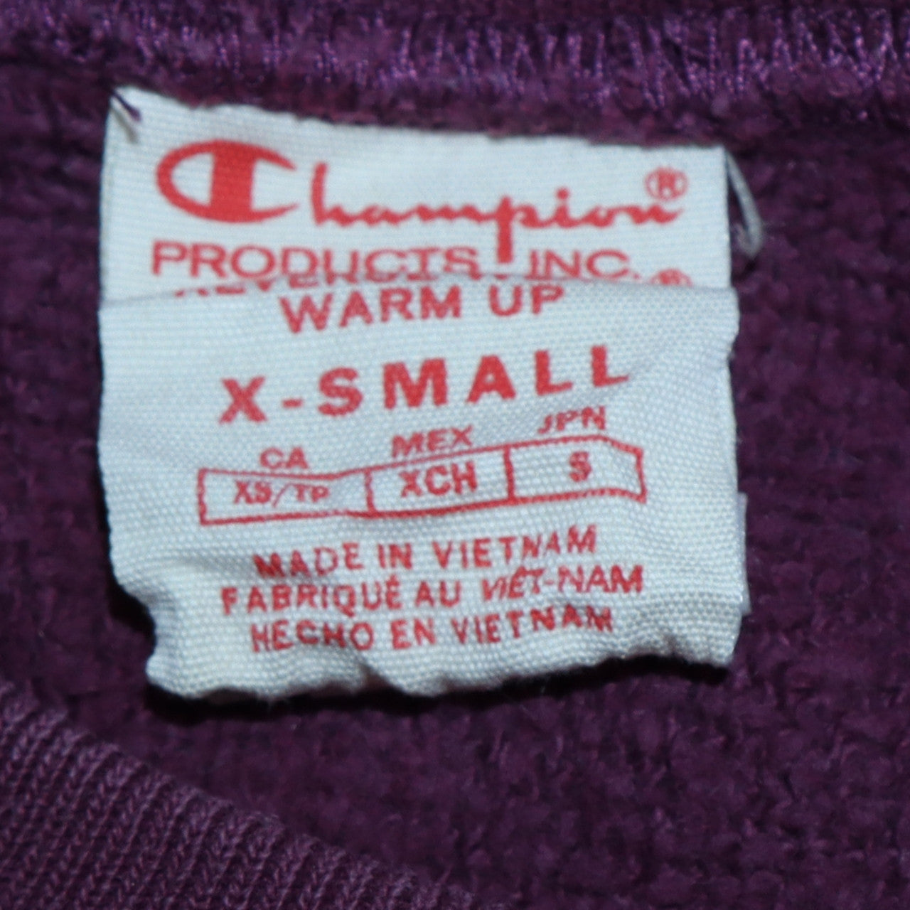 Mens UK Size XS Champion Purple Pullover Sweatshirt