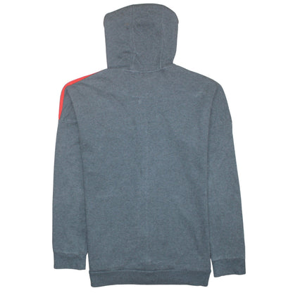 adidas Boys Grey Full Zip Hoodie 10-11 Years Sports Hooded Sweatshirt