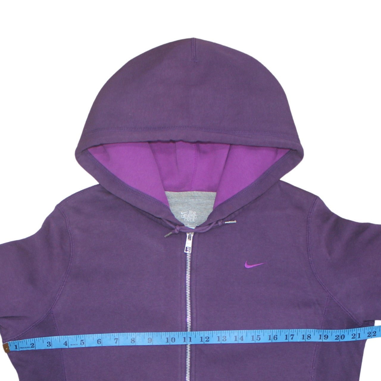 Womens UK Size L Nike Purple Full Zip Hoodie