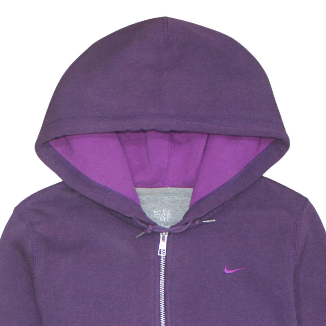 Womens UK Size L Nike Purple Full Zip Hoodie