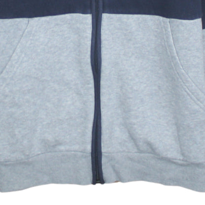 Adidas Boys Blue & Grey Full Zip Hoodie 13-14 Years Sports Fleece