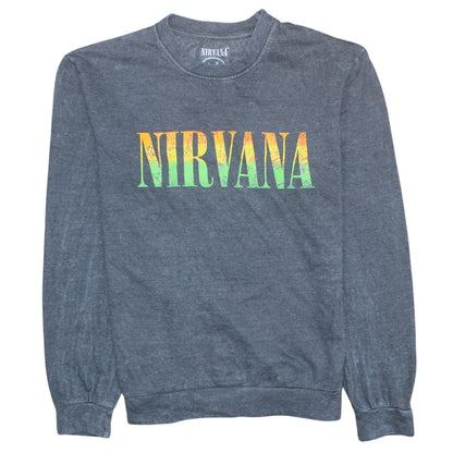 Mens UK Size M Nirvana Grey Pullover Sweatshirt