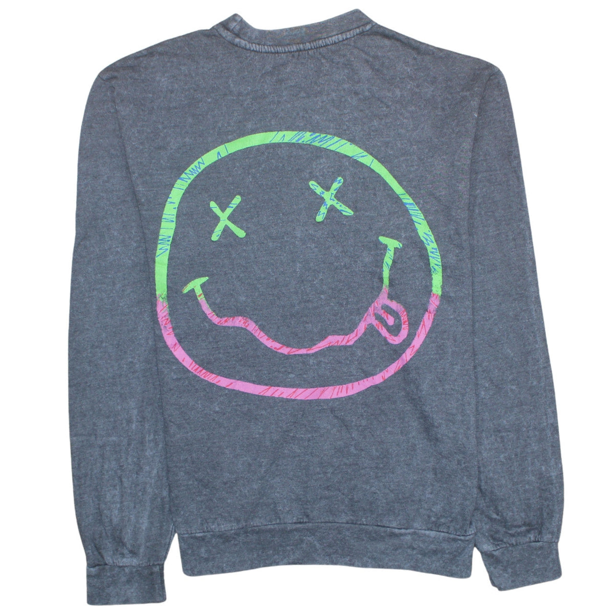 Mens UK Size M Nirvana Grey Pullover Sweatshirt