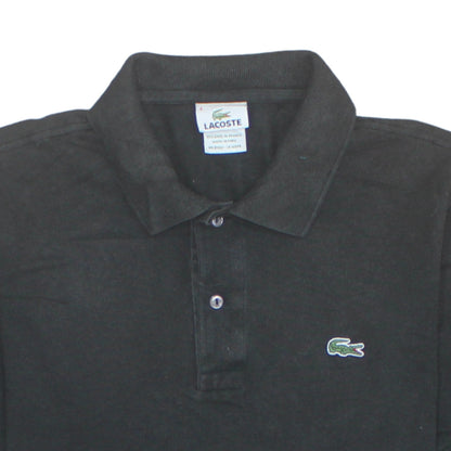 Lacoste Men's Black Cotton Polo Shirt Size M Classic Logo