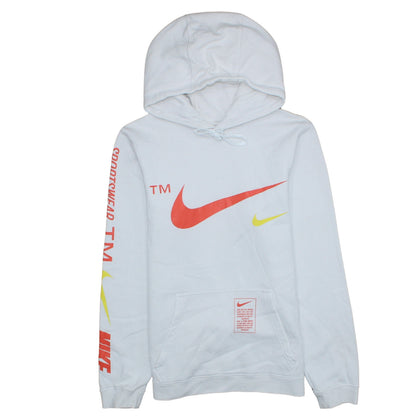 Mens UK Size S Nike White Pullover Hoodie