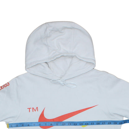 Mens UK Size S Nike White Pullover Hoodie