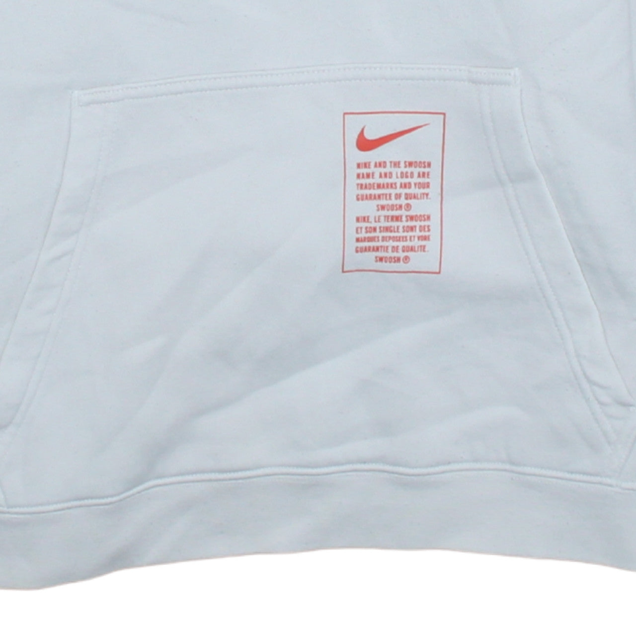 Mens UK Size S Nike White Pullover Hoodie