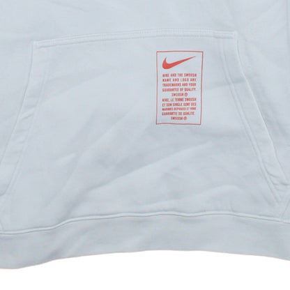 Mens UK Size S Nike White Pullover Hoodie