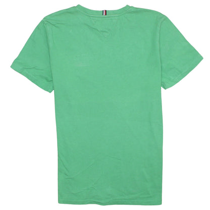 Tommy Hilfiger Boys Green Logo Short Sleeve Cotton T-Shirt Size 16 Years