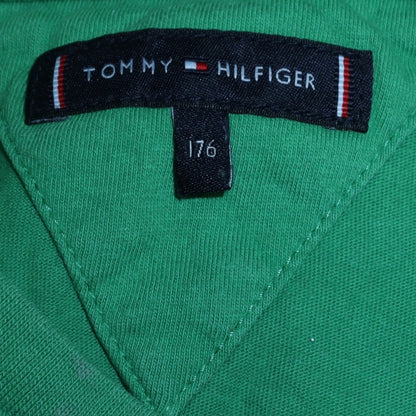 Tommy Hilfiger Boys Green Logo Short Sleeve Cotton T-Shirt Size 16 Years