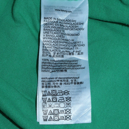 Tommy Hilfiger Boys Green Logo Short Sleeve Cotton T-Shirt Size 16 Years