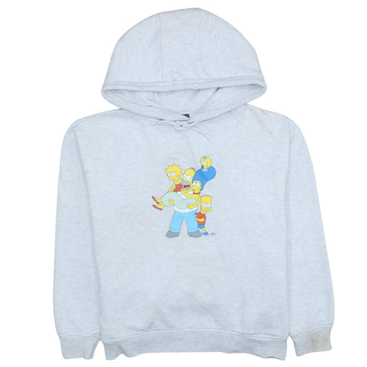 Mens UK Size L The Simpsons Grey Pullover Hoodie