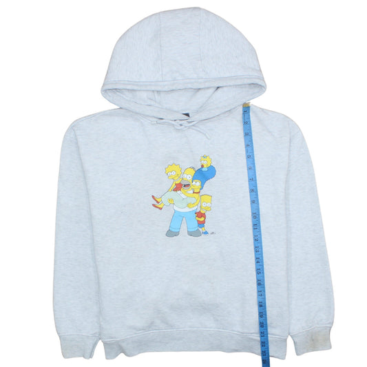 Mens UK Size L The Simpsons Grey Pullover Hoodie