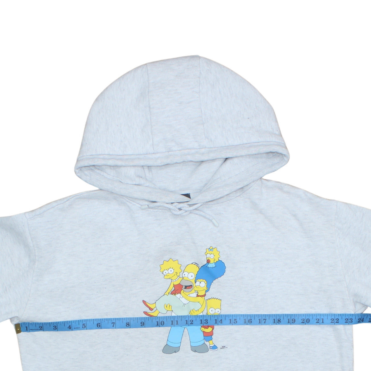 Mens UK Size L The Simpsons Grey Pullover Hoodie
