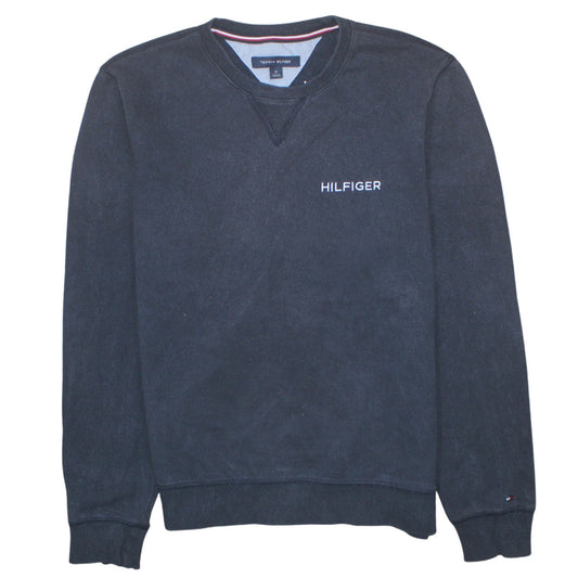 Mens UK Size M Tommy Hilfiger Blue Pullover Sweatshirt