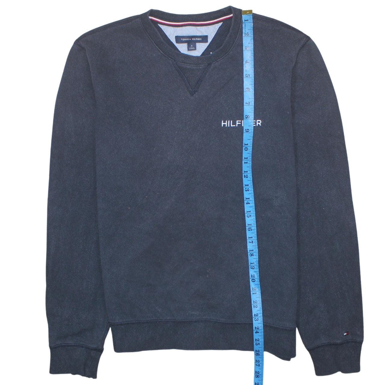 Mens UK Size M Tommy Hilfiger Blue Pullover Sweatshirt