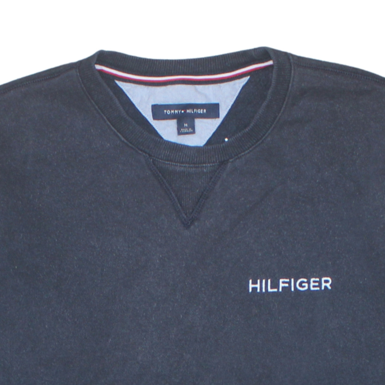 Mens UK Size M Tommy Hilfiger Blue Pullover Sweatshirt