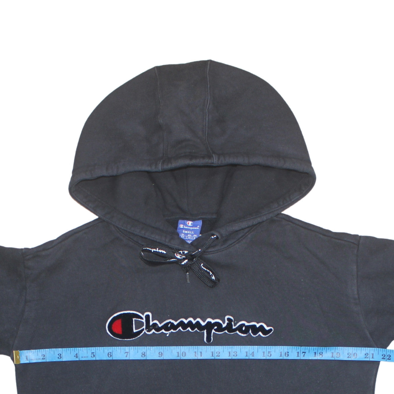 Mens UK Size S Champion Black Pullover Hoodie