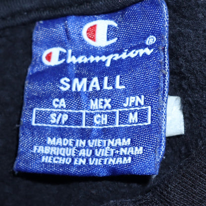 Mens UK Size S Champion Black Pullover Hoodie