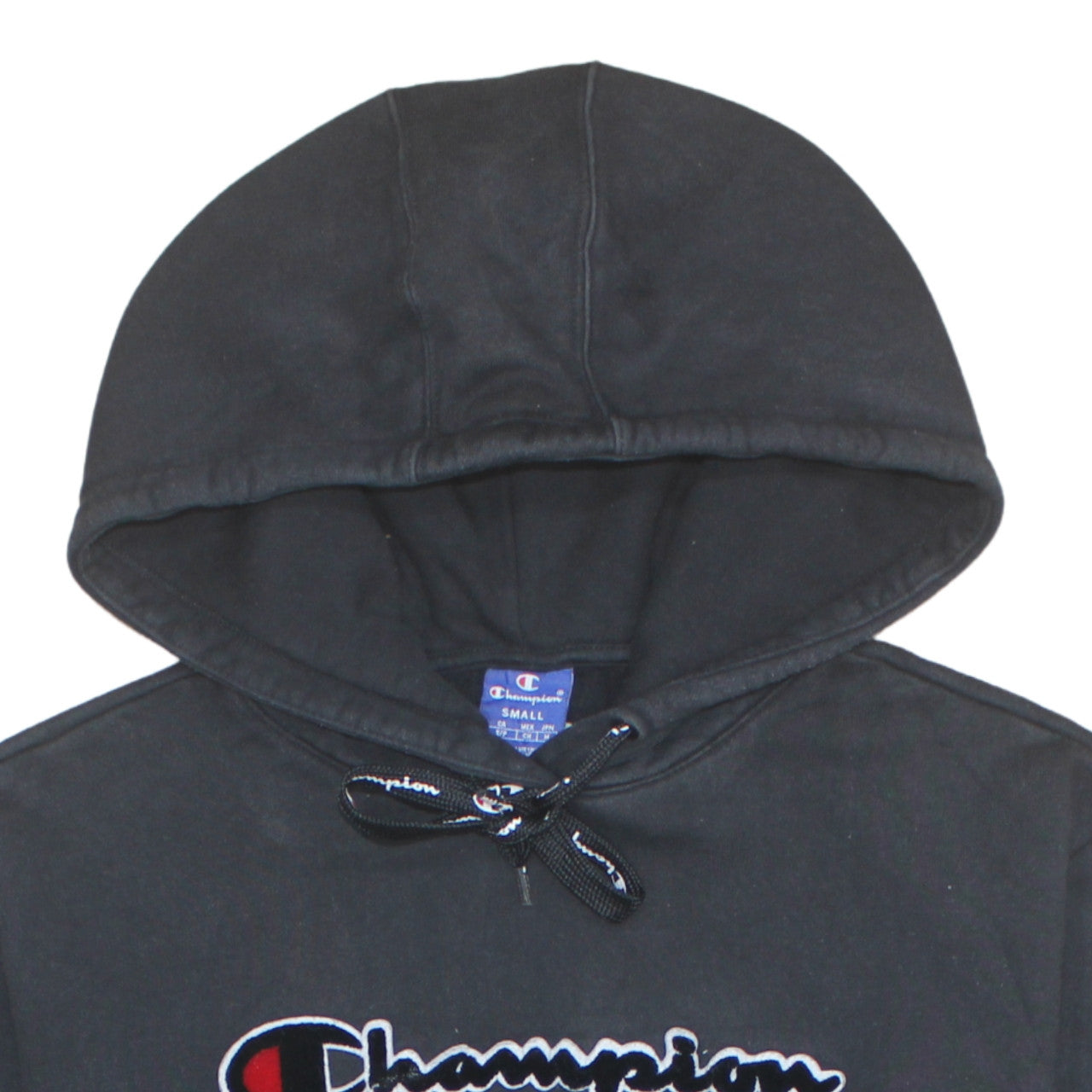 Mens UK Size S Champion Black Pullover Hoodie