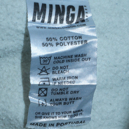 Unisex Adults UK Size S Minga London White Pullover Sweatshirt
