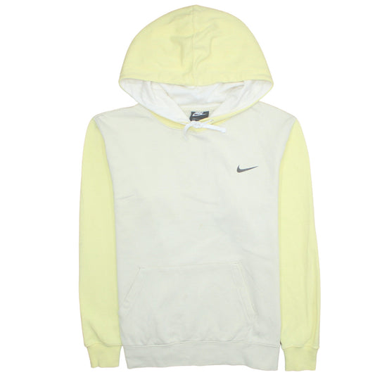 Womens UK Size M Nike Yellow Pullover Hoodie