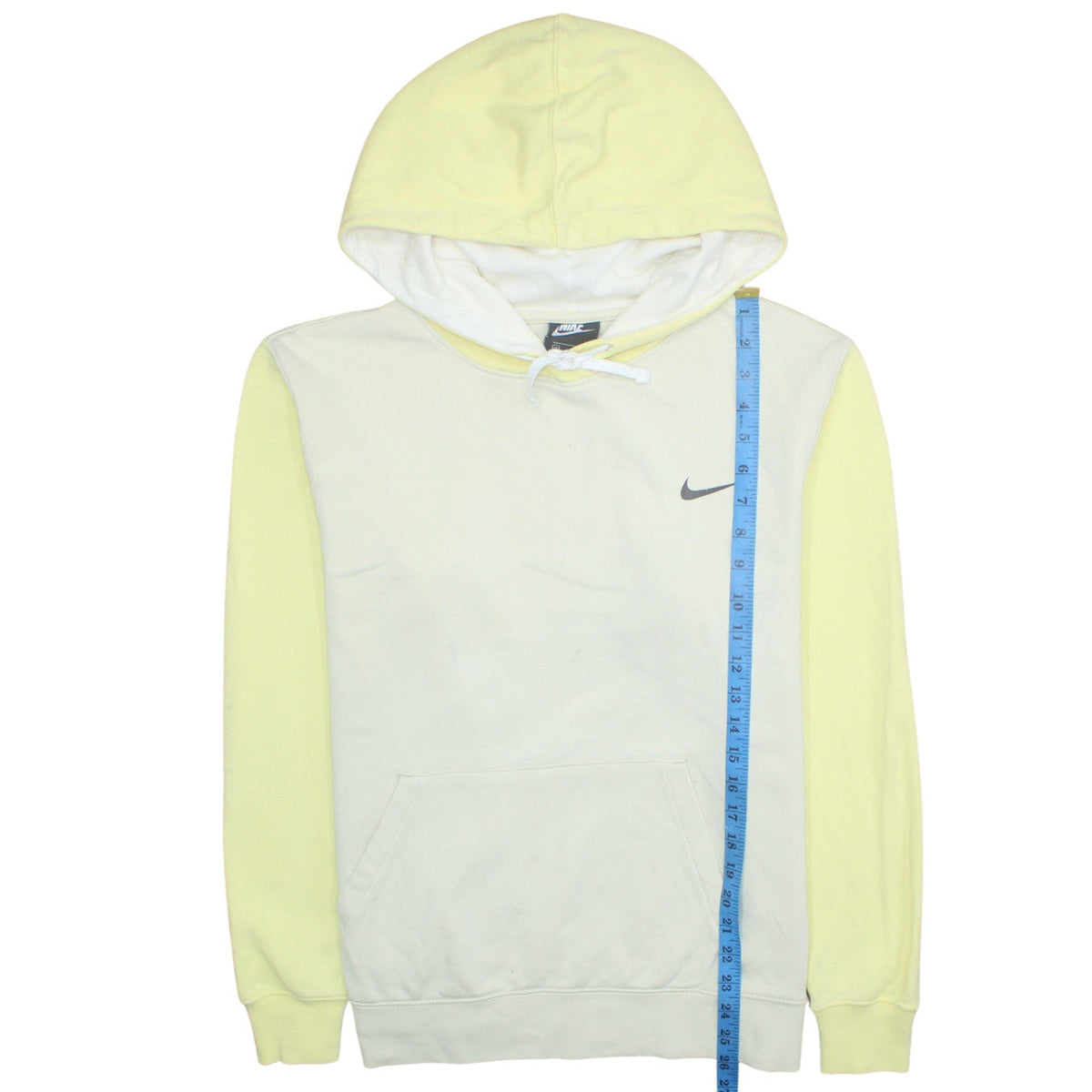 Womens UK Size M Nike Yellow Pullover Hoodie