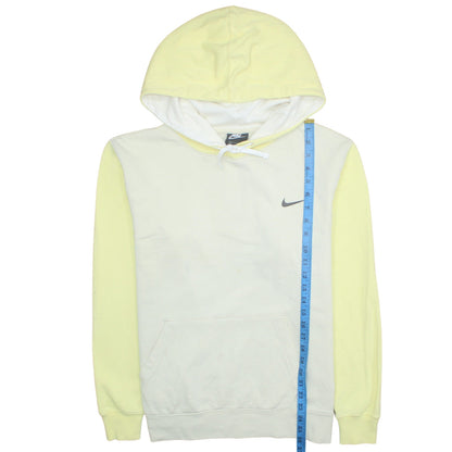 Womens UK Size M Nike Yellow Pullover Hoodie