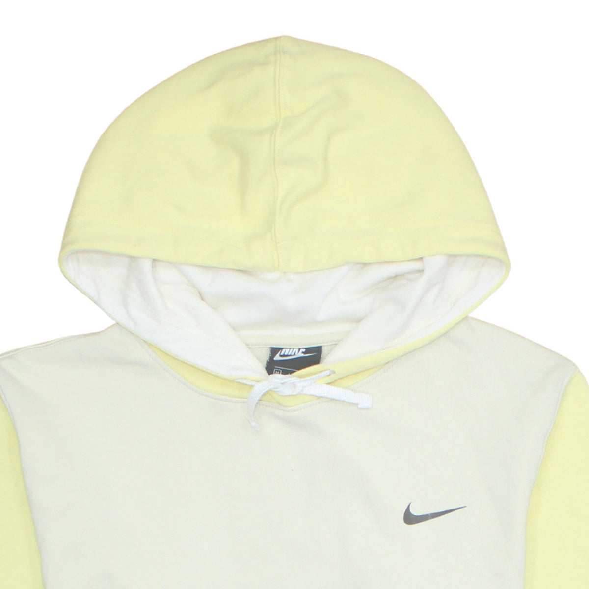 Womens UK Size M Nike Yellow Pullover Hoodie