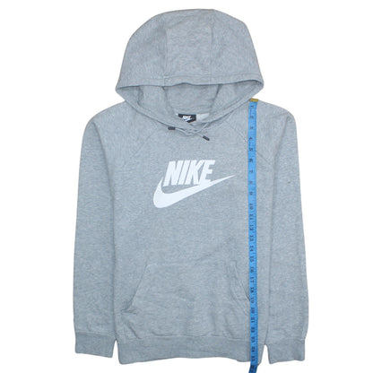 Womens UK Size L Nike Grey Pullover Hoodie