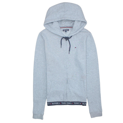 Mens UK Size S Tommy Hilfiger Grey Full Zip Hoodie