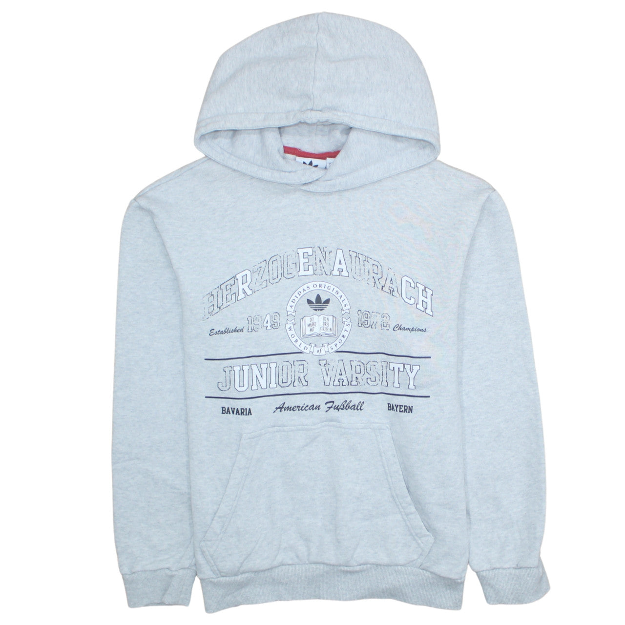 Mens UK Size S adidas Grey Pullover Hoodie